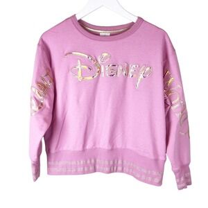 Walt Disney world 50th Anniversary Earidescent pink pullover sweatshirt women s